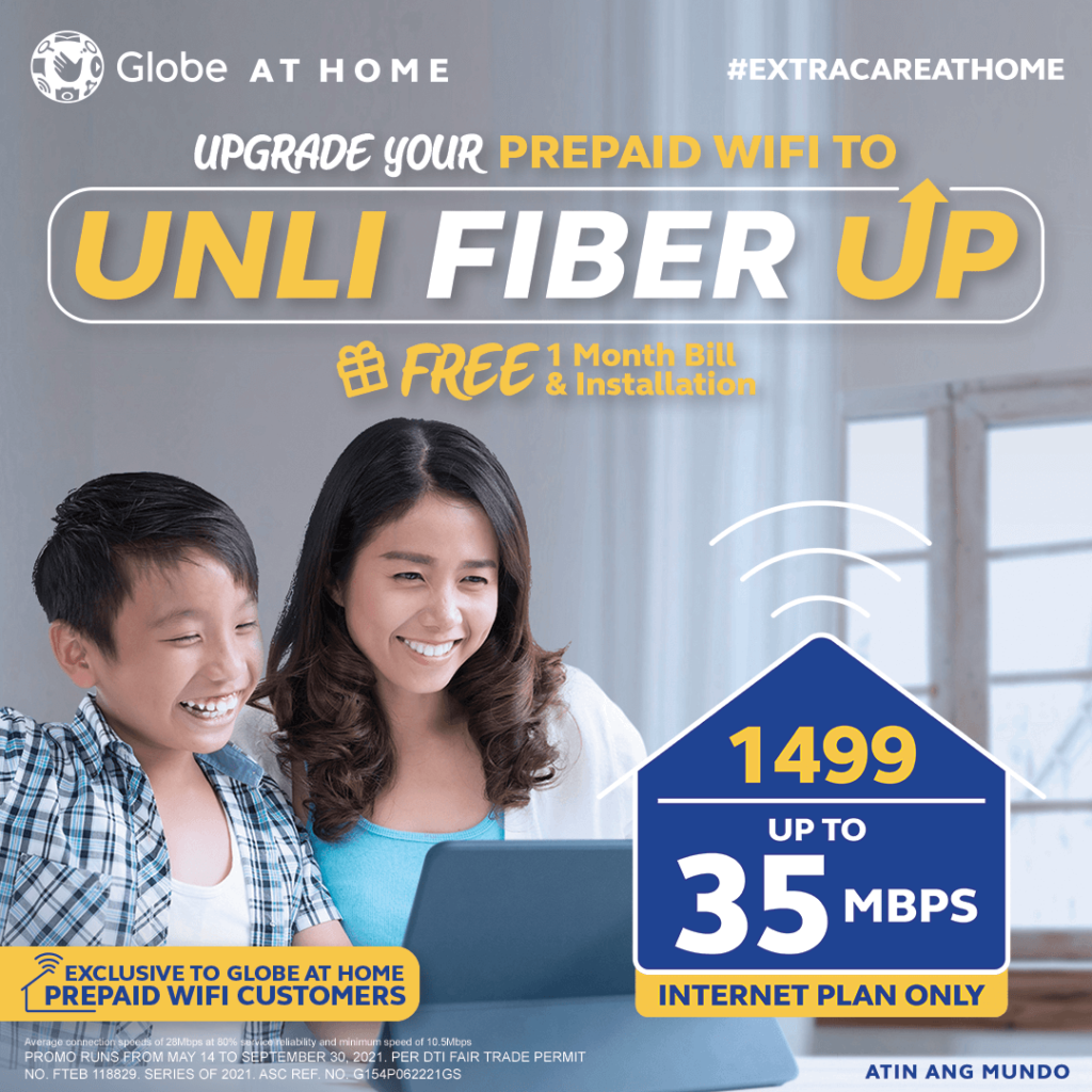 Globe At Home UNLI Fiber Up 1499