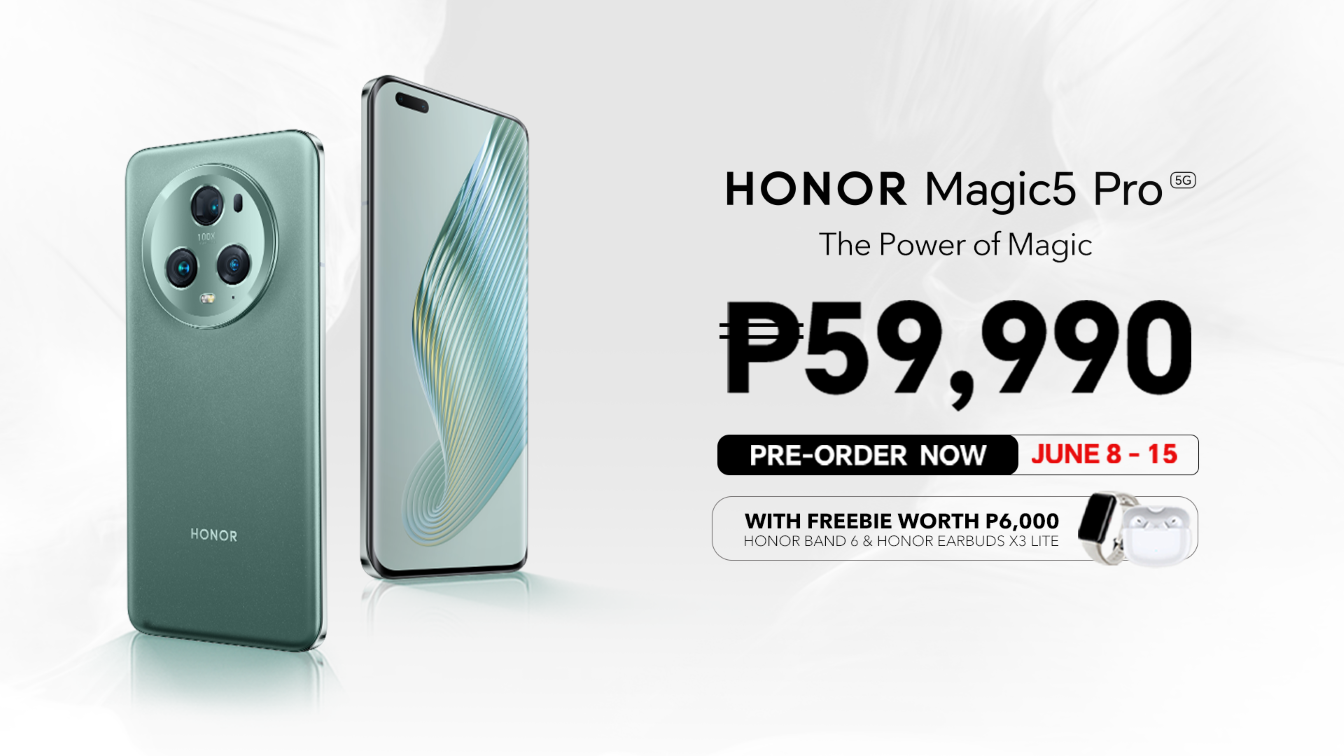 HONOR Magic5 Pro now Available for pre-order at ₱59,990.