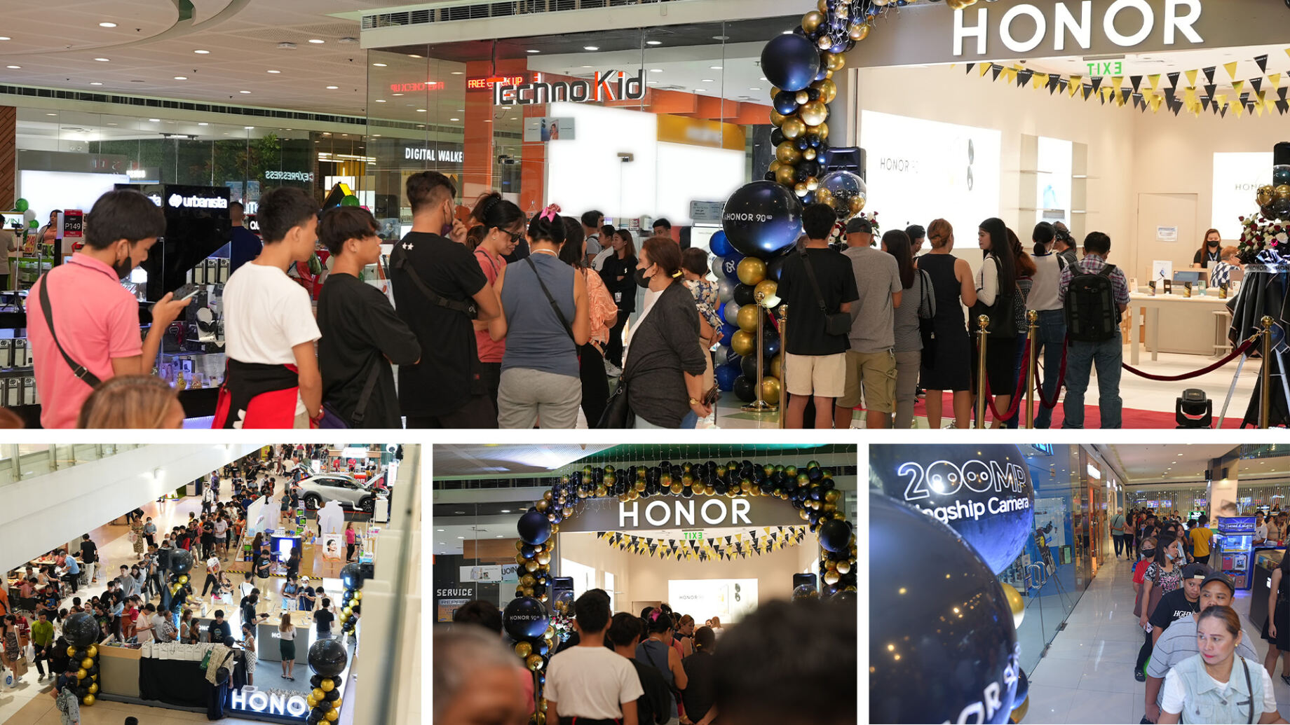 Thousands of HONOR fans lined up at HONOR Experience Stores at SM Mall of Asia, SM North Edsa, and HONOR Megamall kiosk to buy the latest premium phone, HONOR 90 5G.