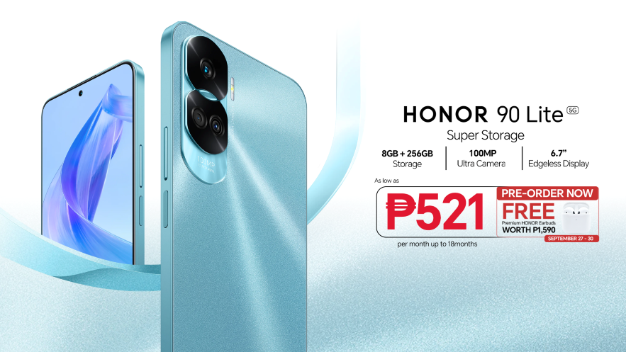 HONOR 90 Lite 5G available on Home Credit