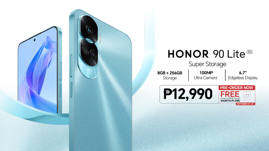 HONOR 90 Lite 5G is now available at ₱11,990!