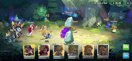 Players have to collect and assemble Elves and Heroes to battle with. Image: Rise of Elves.