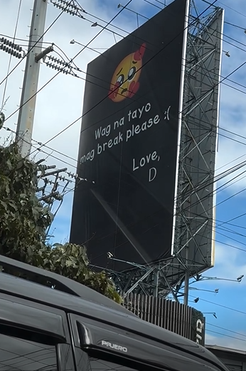 Screencaptured from the viral billboard