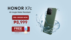 All-angle water-resistant HONOR X7c, NOW available for only ₱8,999.