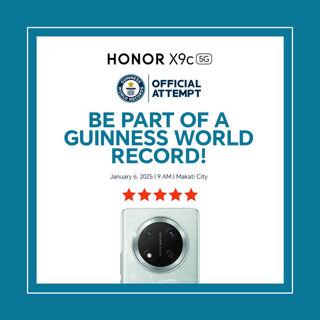 HONOR X9c 5G - Guinness World Record Attempt