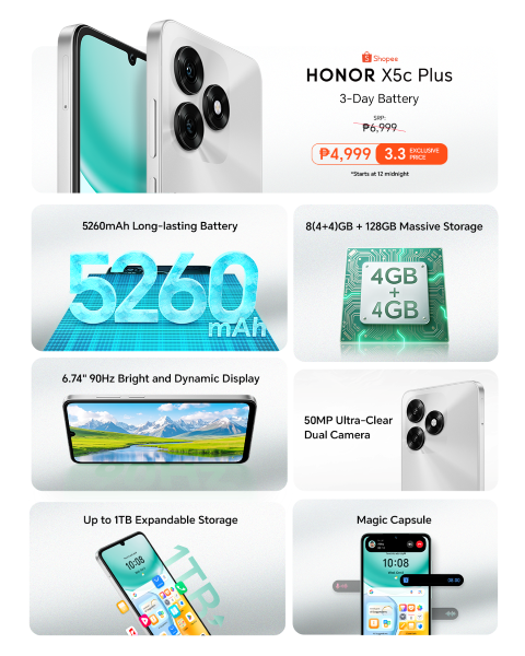 HONOR X5c Plus summary